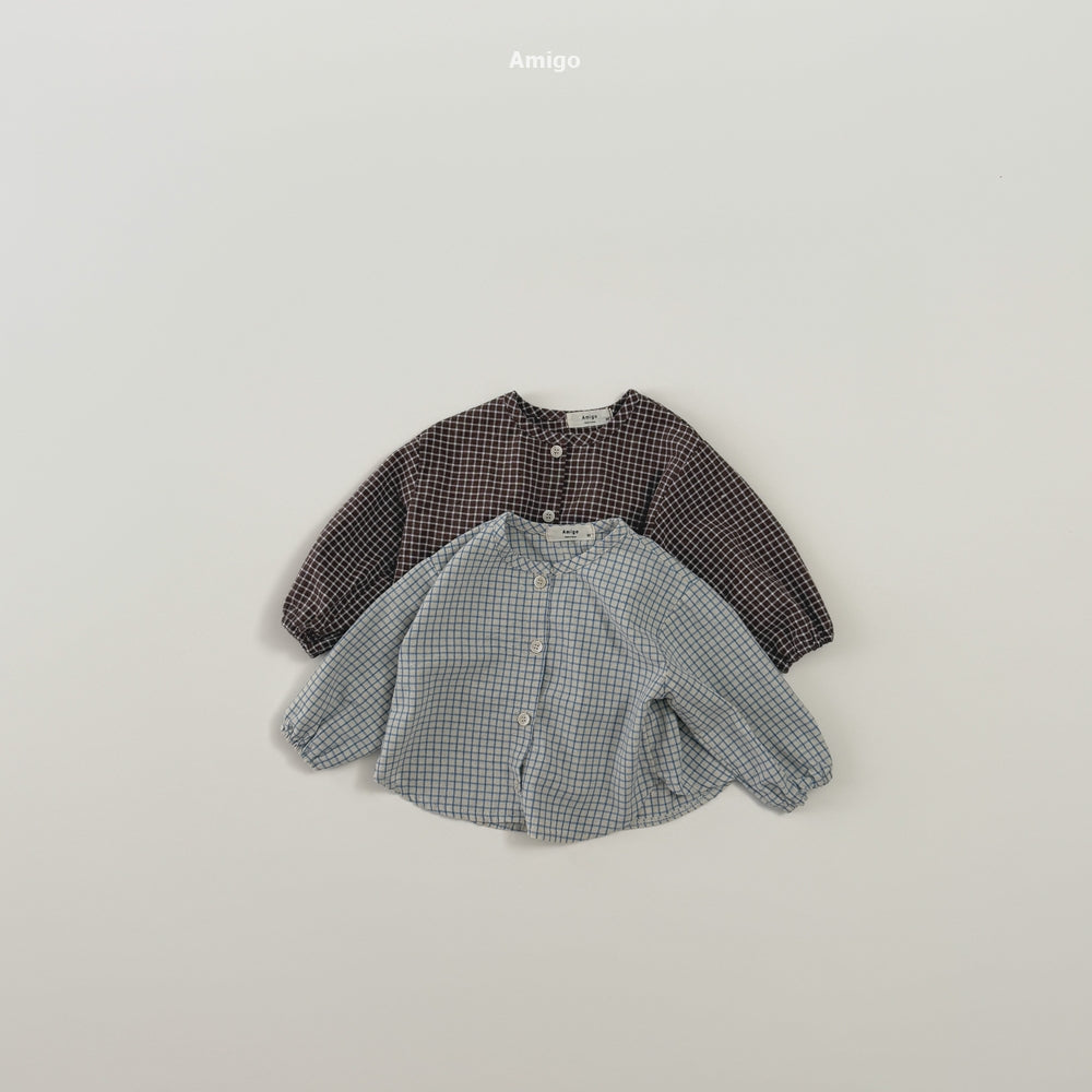 韓國童裝 26秋| AM09 Nemo Shirring Shirt 襯衫 (80-120)