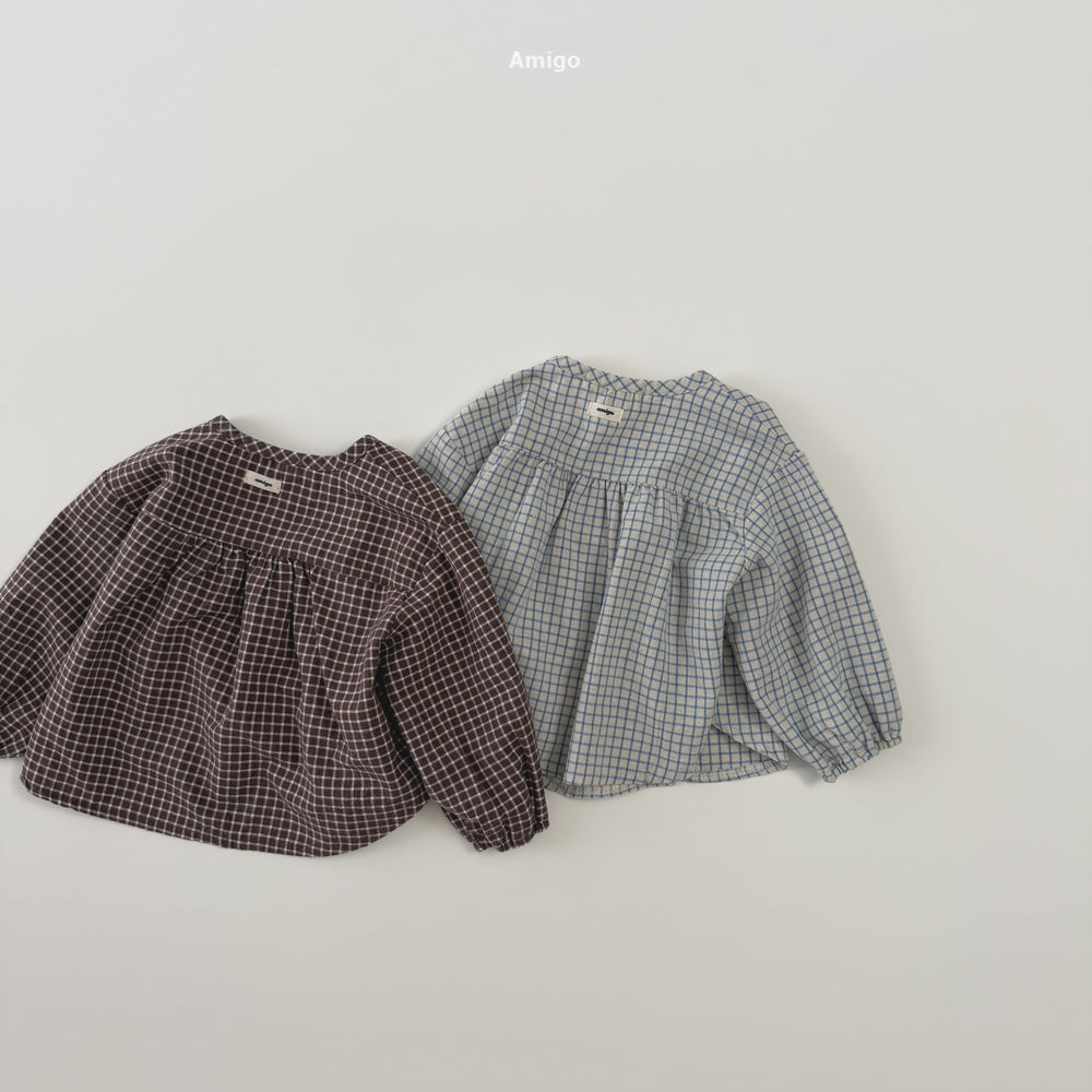 韓國童裝 26秋| AM09 Nemo Shirring Shirt 襯衫 (80-120)