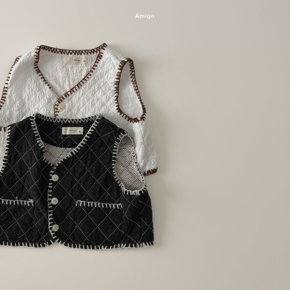 韓國童裝 26秋| AM01 Quilted Mello Vest 背心 (80-120)
