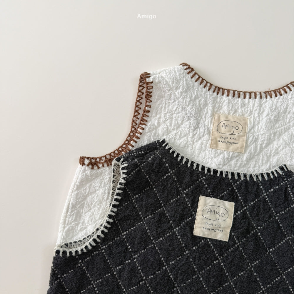 韓國童裝 26秋| AM01 Quilted Mello Vest 背心 (80-120)