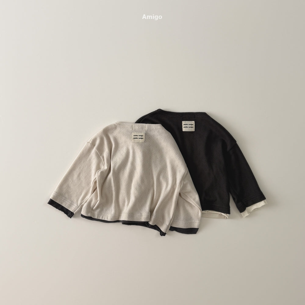 韓國童裝 26秋| AM12 Layered T-shirt 上衣 (80-120)