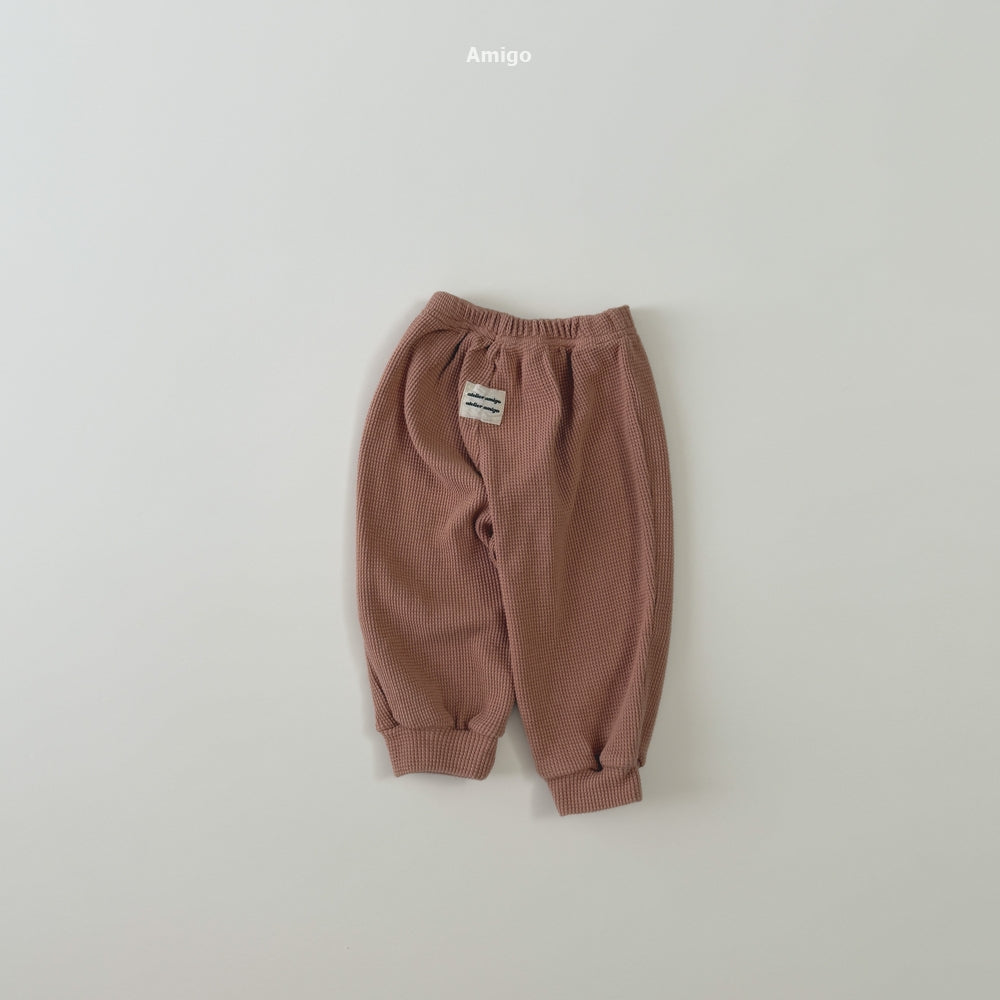 韓國童裝 26秋| AM36 Haute Waffle Pants 長褲 (80-120)