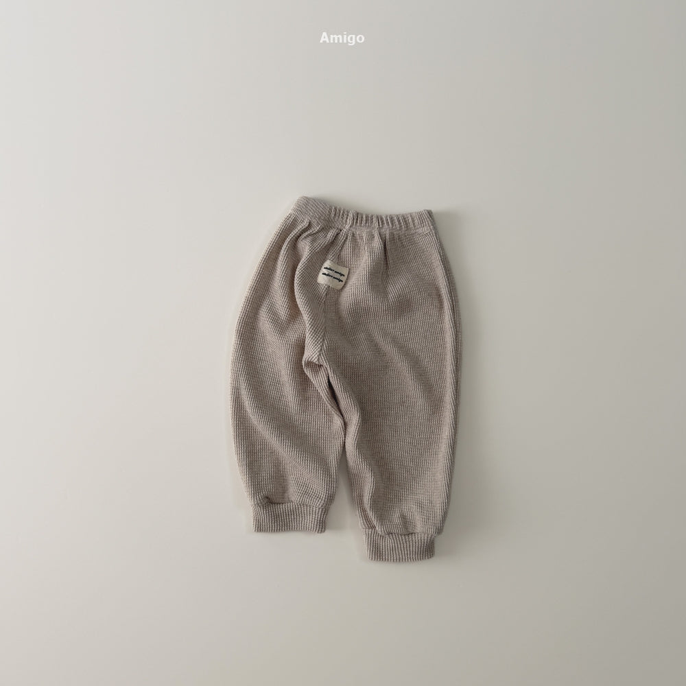 韓國童裝 26秋| AM36 Haute Waffle Pants 長褲 (80-120)