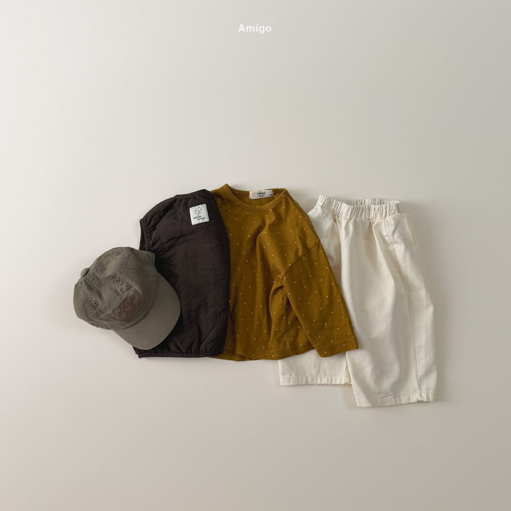 韓國童裝 26秋| AM11 Dot Tee 上衣 (80-120)