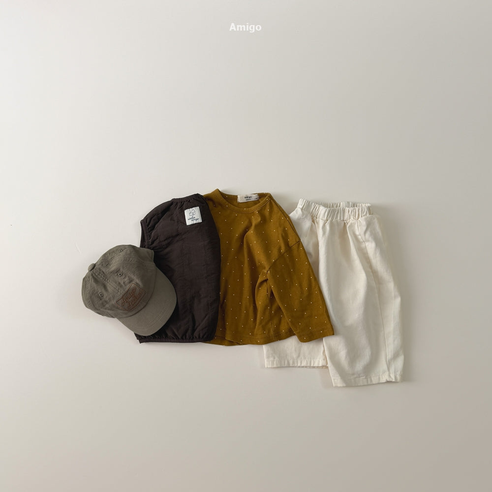 韓國童裝 26秋| AM42 Twill Basic Pants 長褲 (80-120)