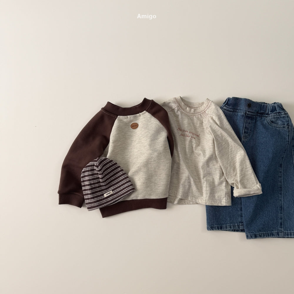 韓國童裝 26秋| AM14 Vanilla Stitch T-shirt 上衣 (80-120)