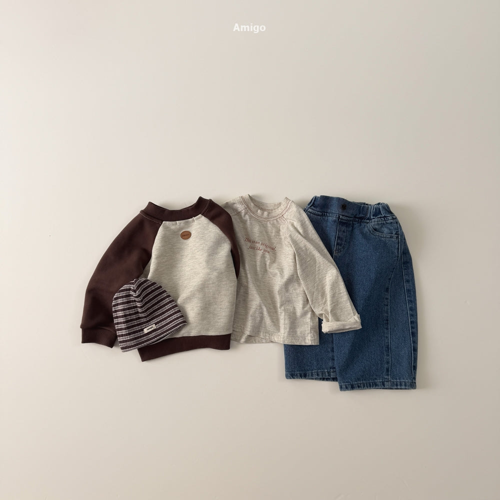 韓國童裝 26秋| AM14 Vanilla Stitch T-shirt 上衣 (80-120)
