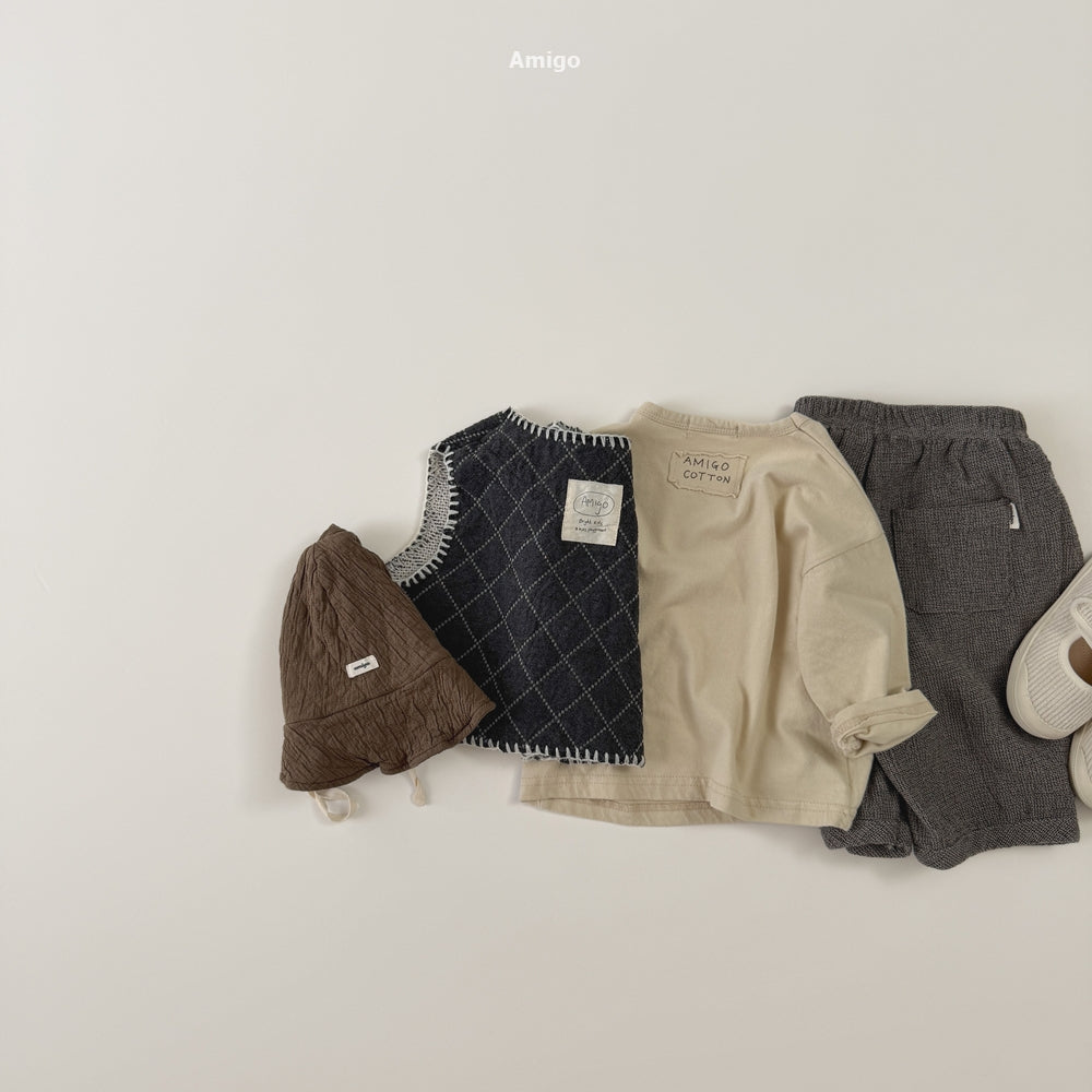 韓國童裝 26秋| AM38 Yoke Shirring Pants 長褲 (80-120)