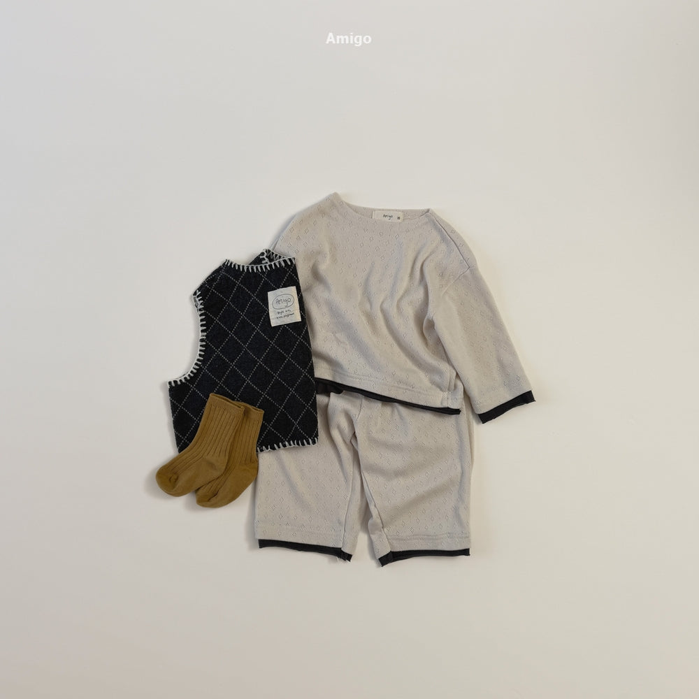 韓國童裝 26秋| AM12 Layered T-shirt 上衣 (80-120)