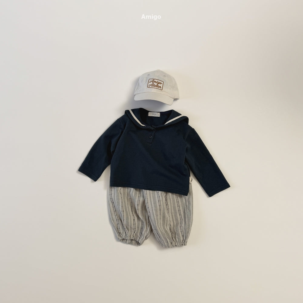韓國童裝 26秋| AM18 Coco Sailor T-shirt 上衣 (80-120)