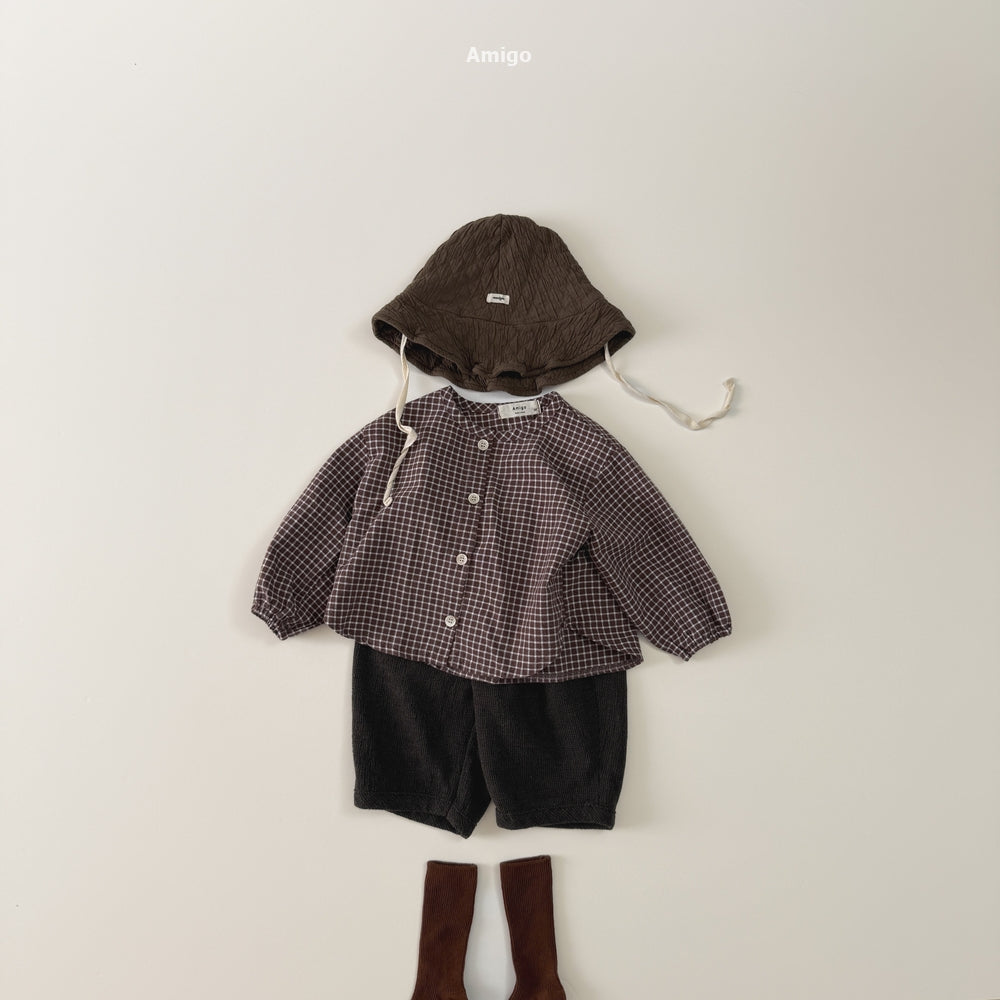 韓國童裝 26秋| AM38 Yoke Shirring Pants 長褲 (80-120)