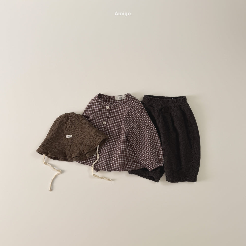 韓國童裝 26秋| AM38 Yoke Shirring Pants 長褲 (80-120)