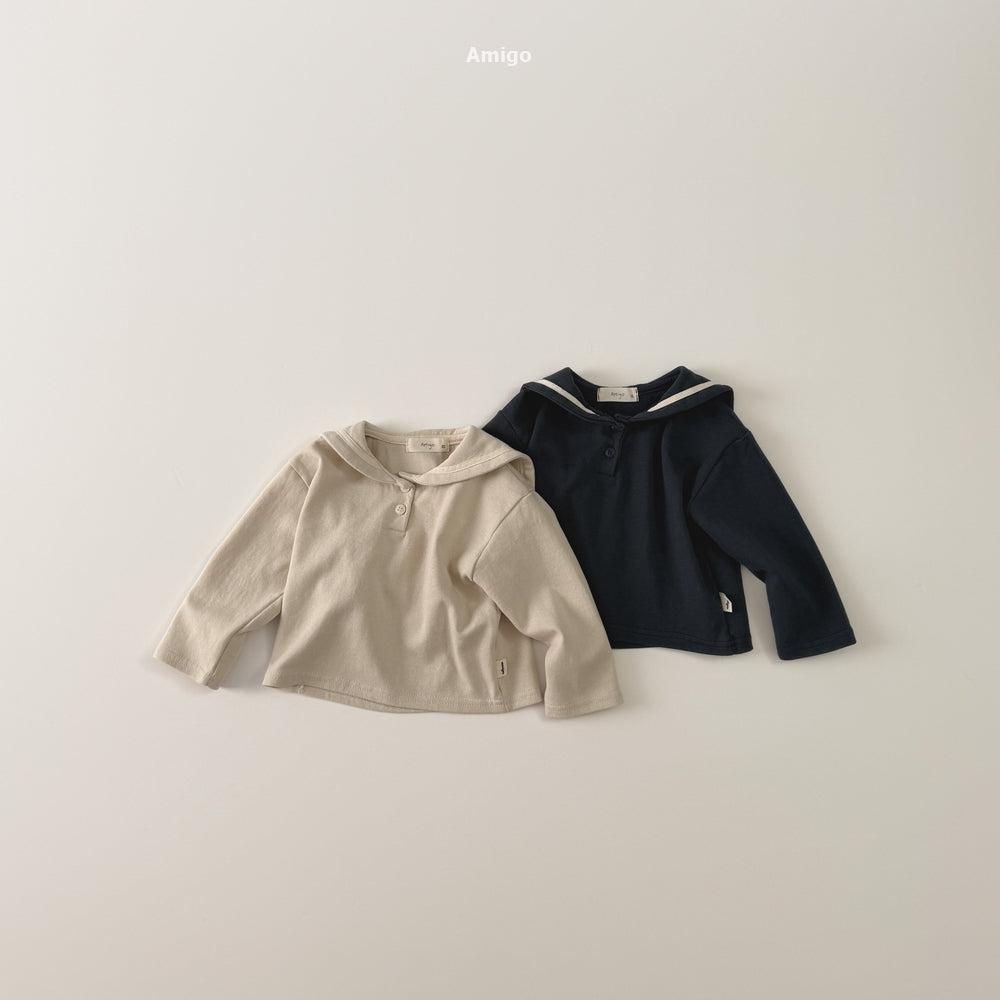 韓國童裝 26秋| AM18 Coco Sailor T-shirt 上衣 (80-120)