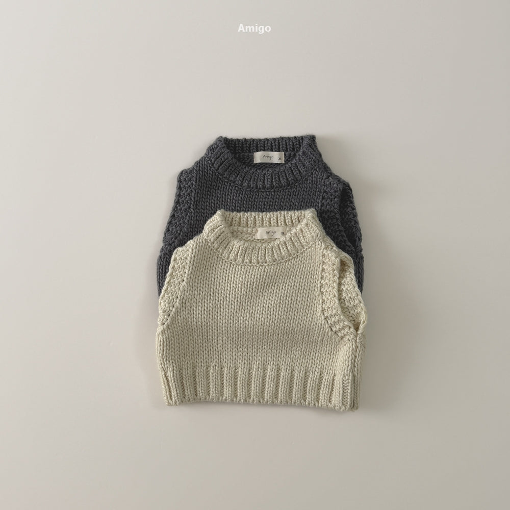 韓國童裝 26秋| AM10 Knit Vest 背心  (80-110)