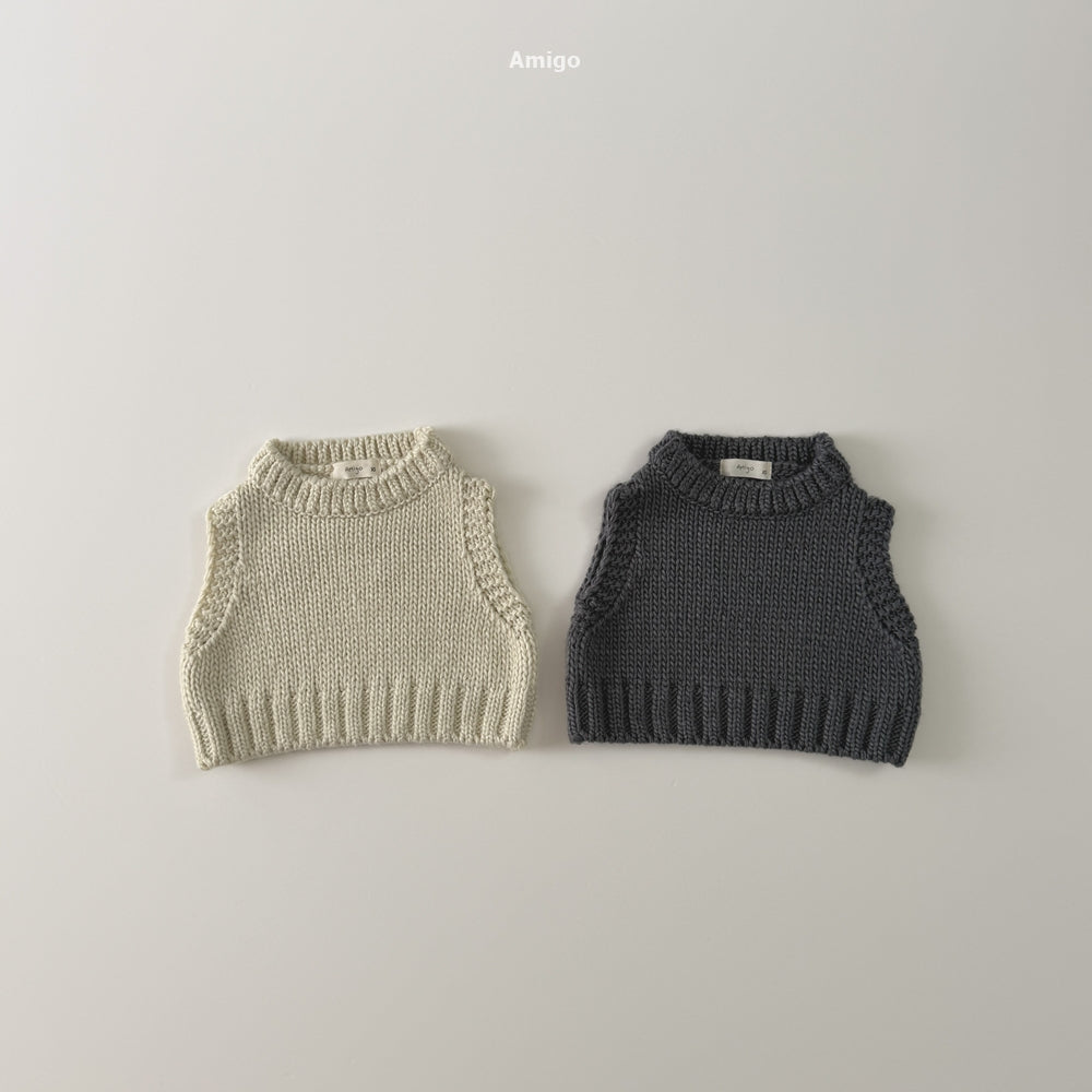 韓國童裝 26秋| AM10 Knit Vest 背心  (80-110)