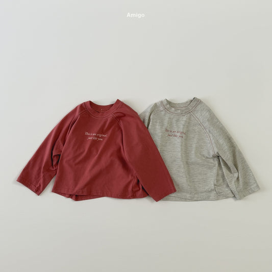 韓國童裝 26秋| AM14 Vanilla Stitch T-shirt 上衣 (80-120)