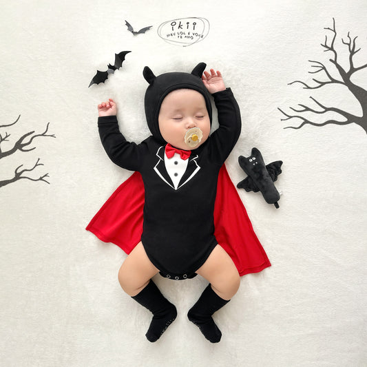 Halloween 2025新款 德古拉兩件套 (連身衣+帽子）