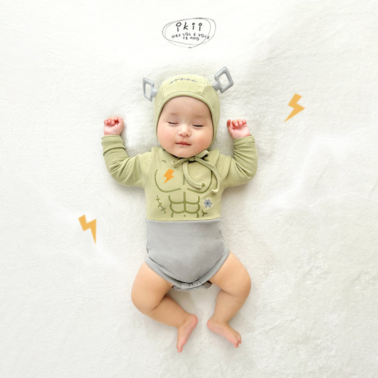 Halloween 2025 新品 科學怪人 2件套 （連身衣 + 帽子）