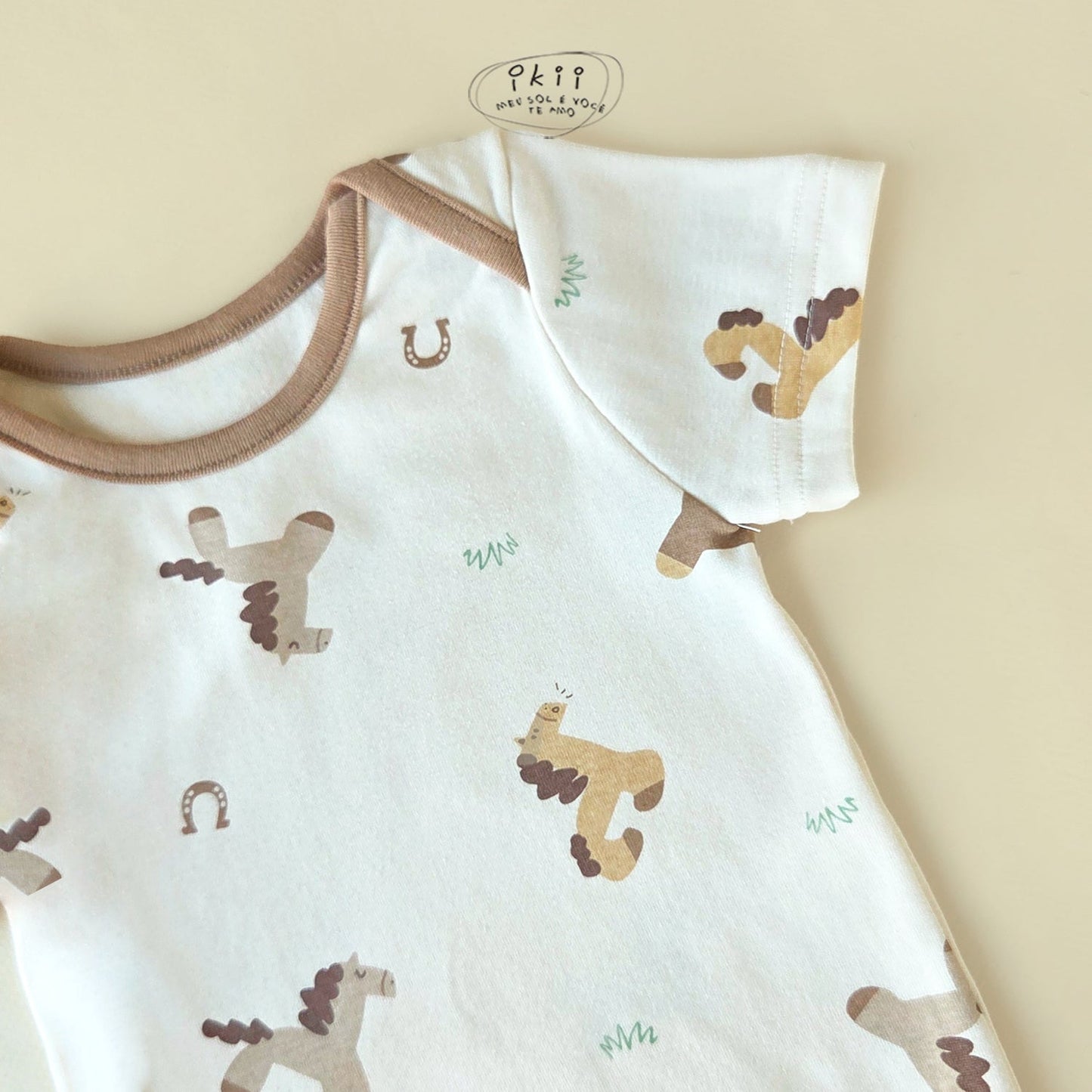【現貨+預訂】ikii / Horse Baby 可愛馬仔連身衣連帽套裝 (Farm Horse)