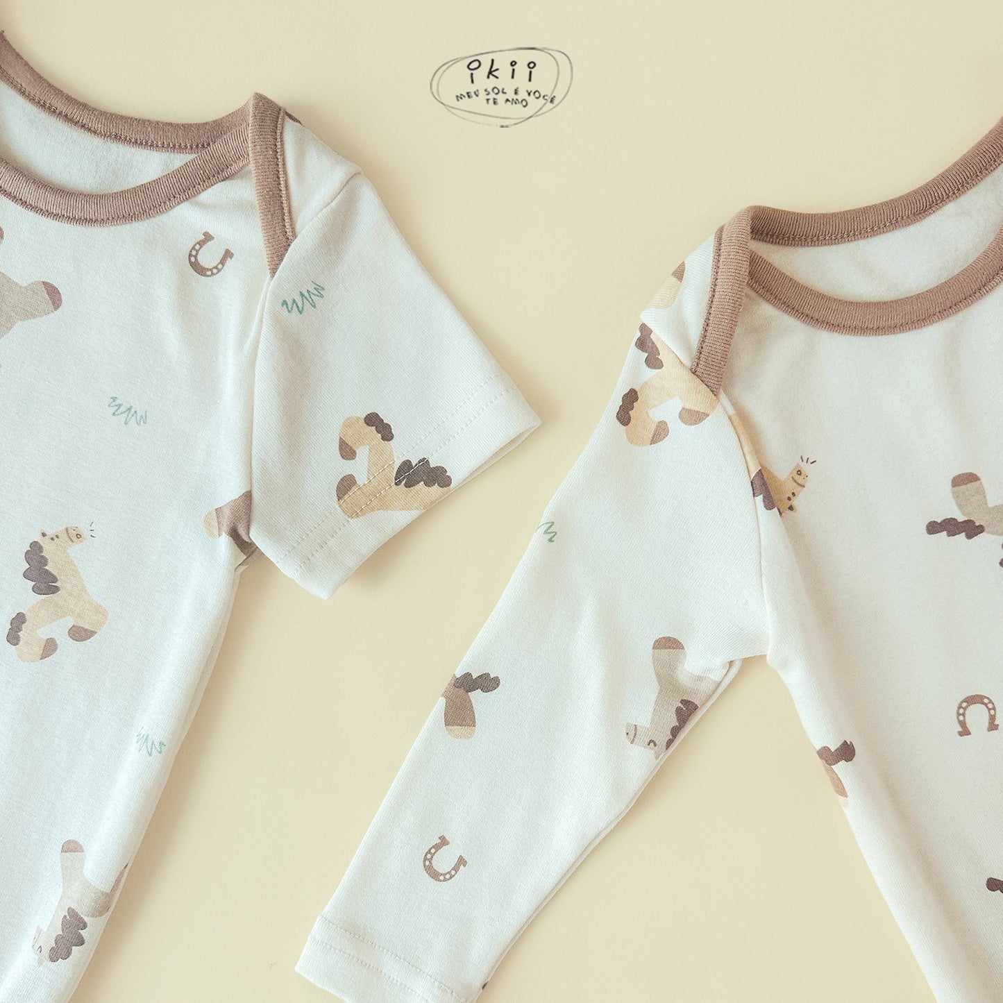 【現貨+預訂】ikii / Horse Baby 可愛馬仔連身衣連帽套裝 (Farm Horse)