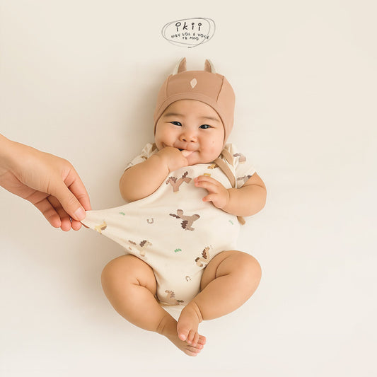 【現貨】ikii / Horse Baby 可愛馬仔連身衣連帽套裝 (Farm Horse)