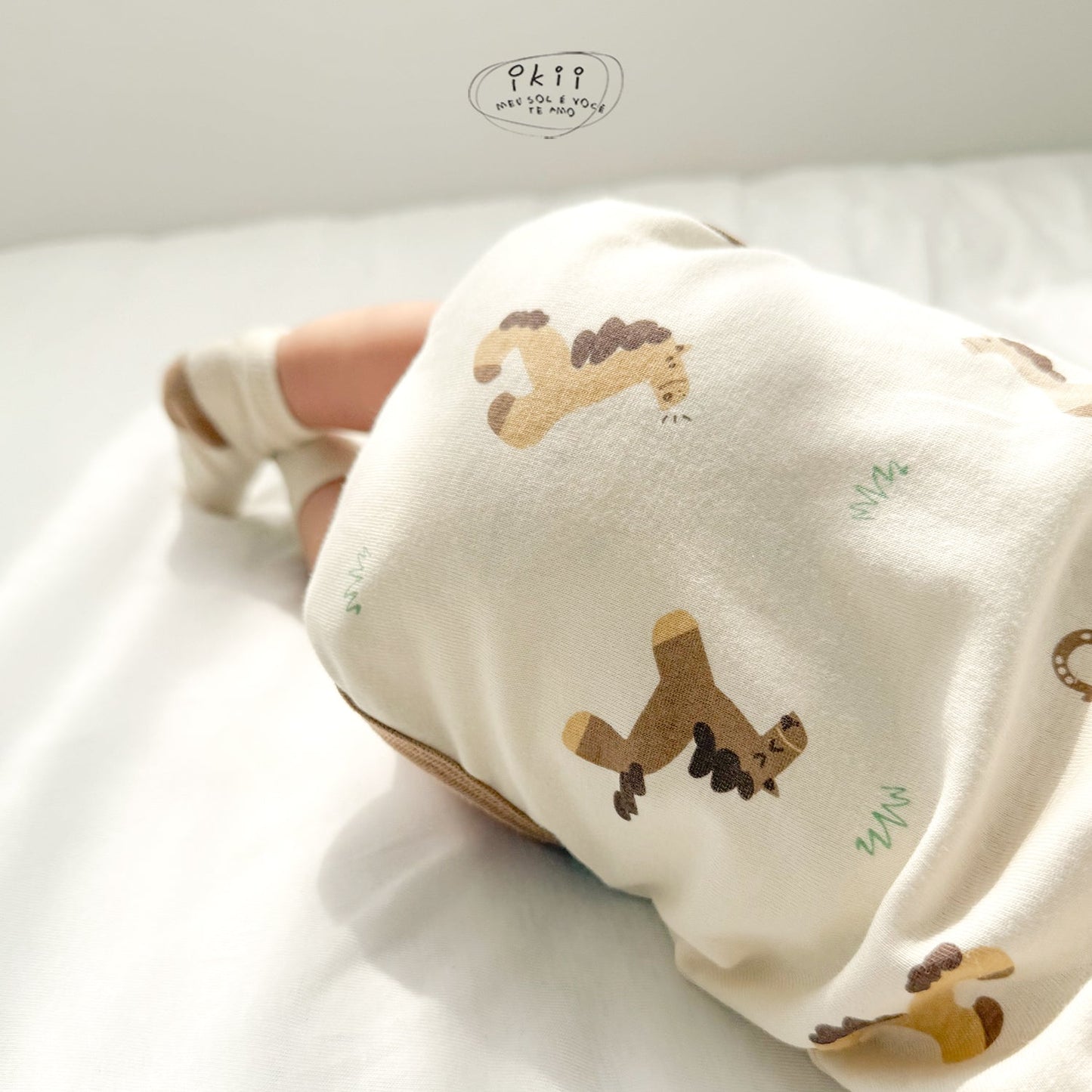 【現貨+預訂】ikii / Horse Baby 可愛馬仔連身衣連帽套裝 (Farm Horse)
