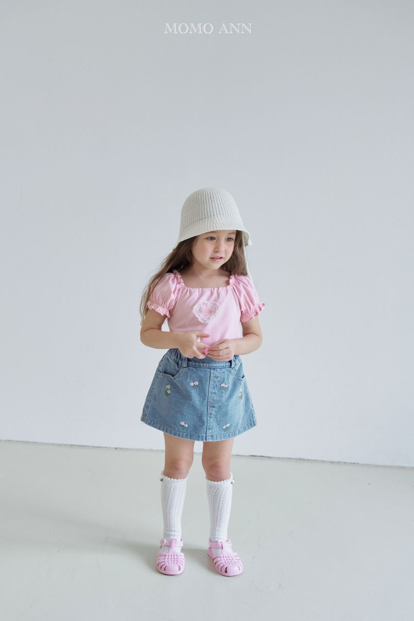 韓國童裝 26夏| MN26 Floa Denim 弗洛亞牛仔裙褲 (90-140cm)