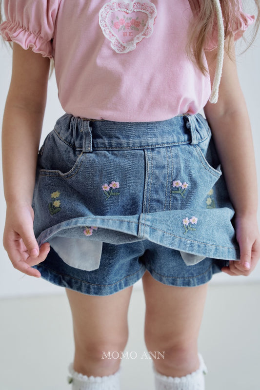 韓國童裝 26夏| MN26 Floa Denim 弗洛亞牛仔裙褲 (90-140cm)