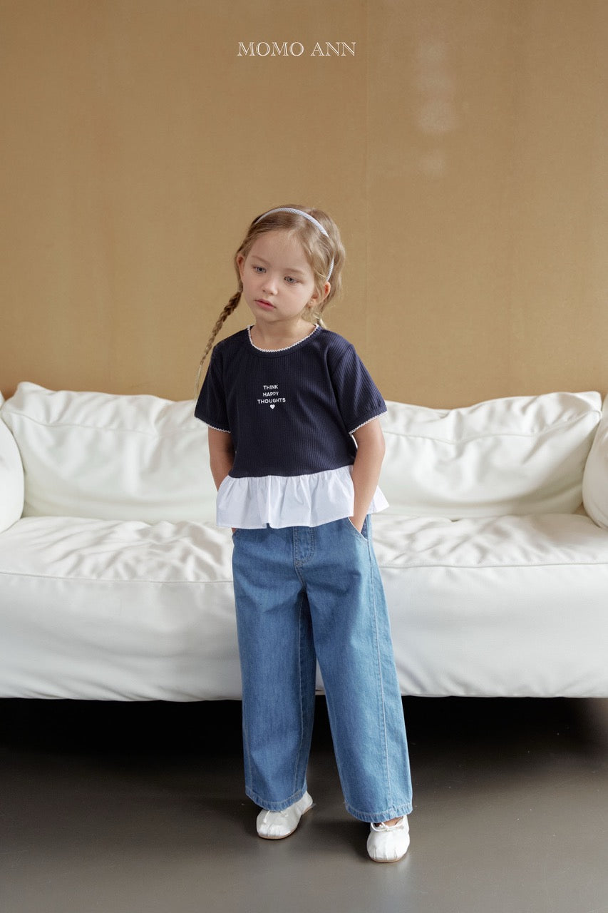 韓國童裝 26夏| MN16 Curved Jeans 弧形牛仔褲 (90-140cm)