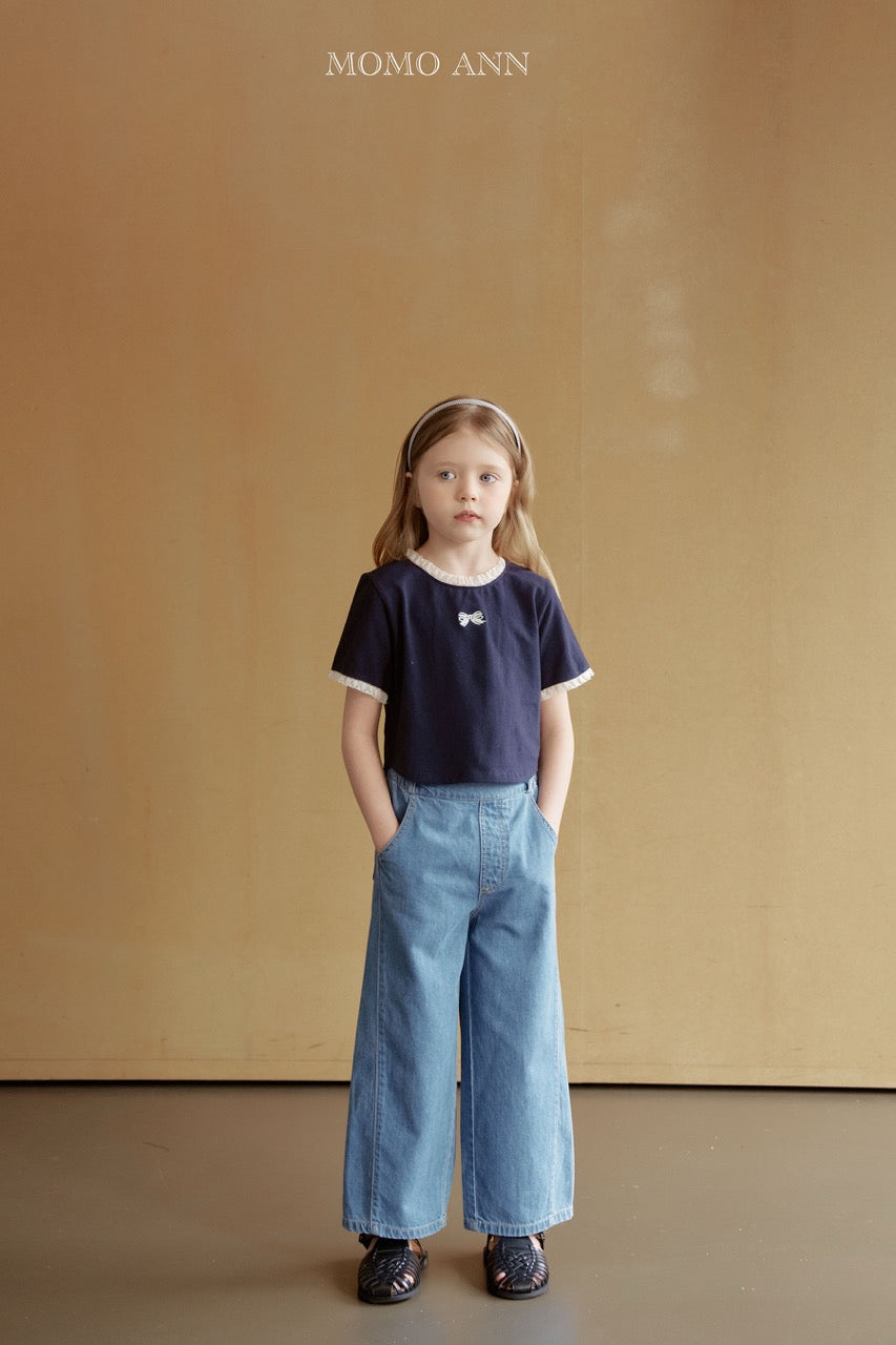 韓國童裝 26夏| MN16 Curved Jeans 弧形牛仔褲 (90-140cm)