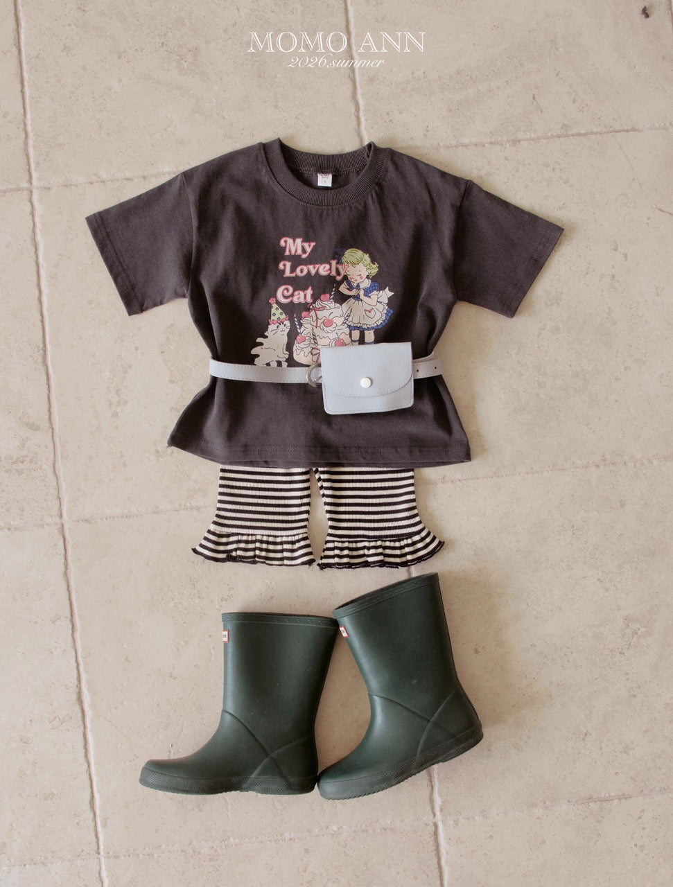 韓國童裝 26夏| MN23 Pigment Tee 水洗顏料T恤 (90-140cm)