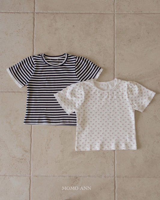 韓國童裝 26夏| MN11 Haim Ribbed Tee 海姆羅紋T恤 (90-140cm)