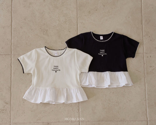 韓國童裝 26夏| MN07 Windy Frill Tee 溫蒂荷葉邊T恤 (90-140cm)