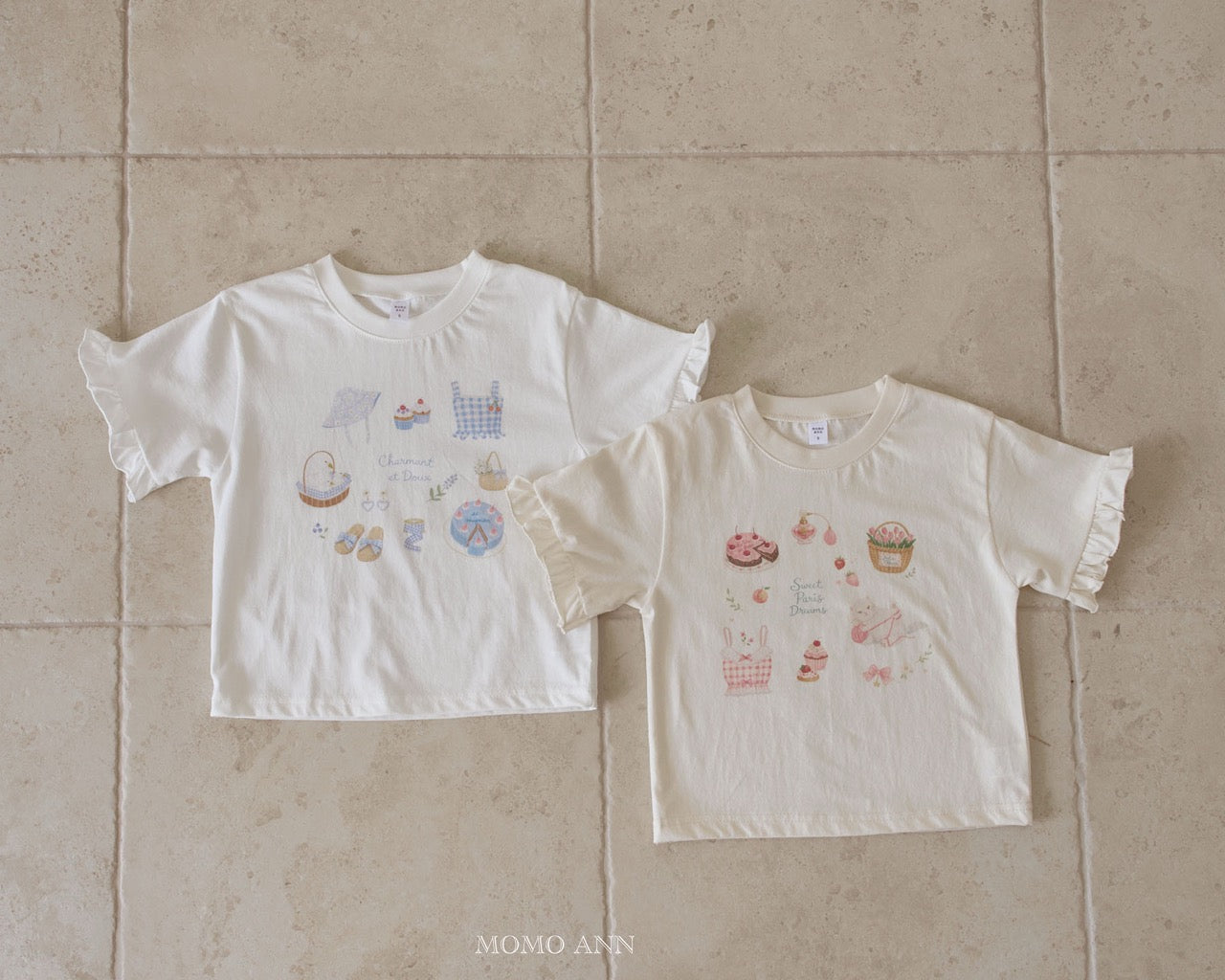 韓國童裝 26夏| MN06 Picnic Tee 野餐T恤 (90-130cm)