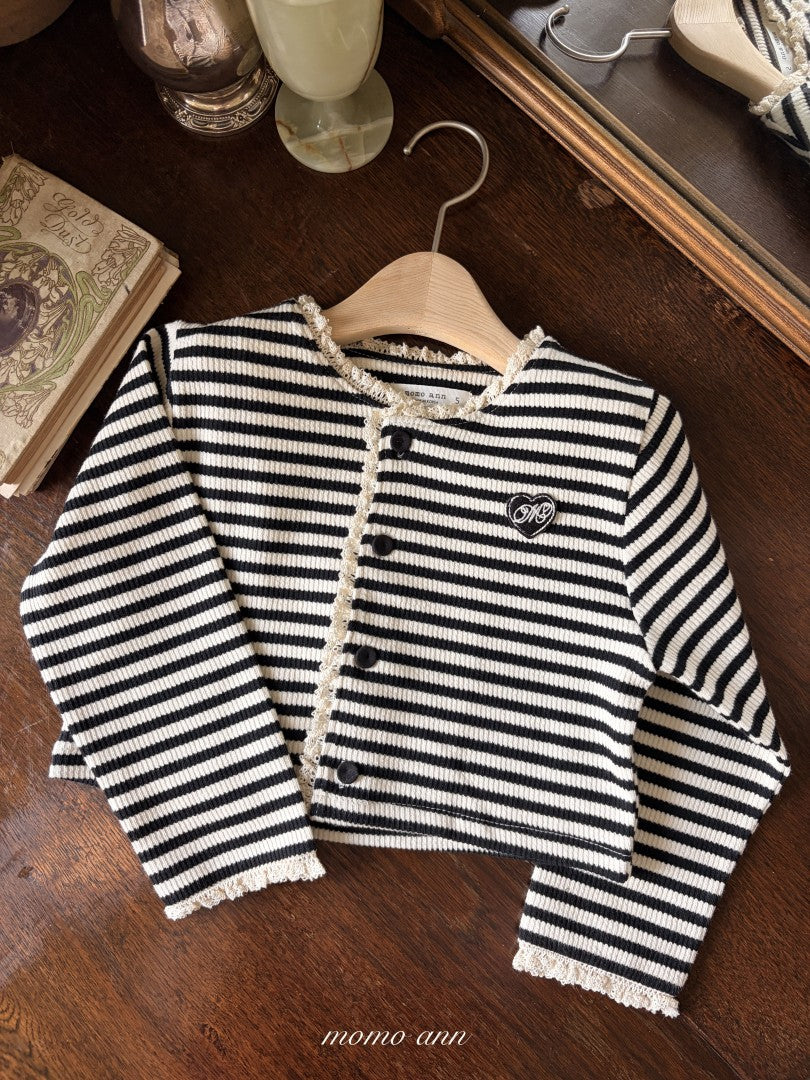 韓國童裝 26秋| MN18 Stripe Cardigan 外套/開衫 (90-140)