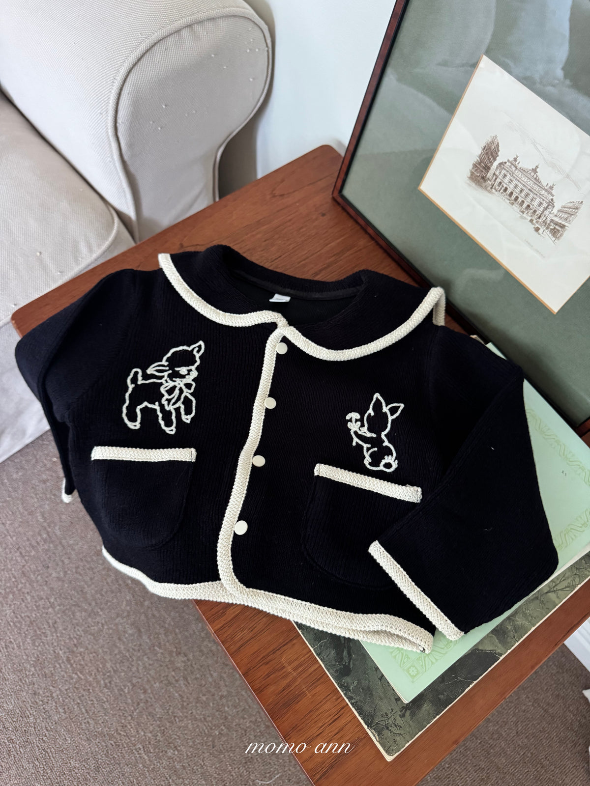韓國童裝 26秋| MN15 Jacquard Cardigan 外套/開衫 (90-130)