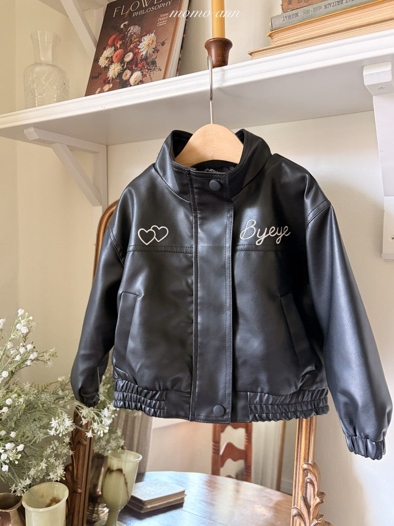 韓國童裝 26秋| MN16 Leather Jacket 外套 (90-130)