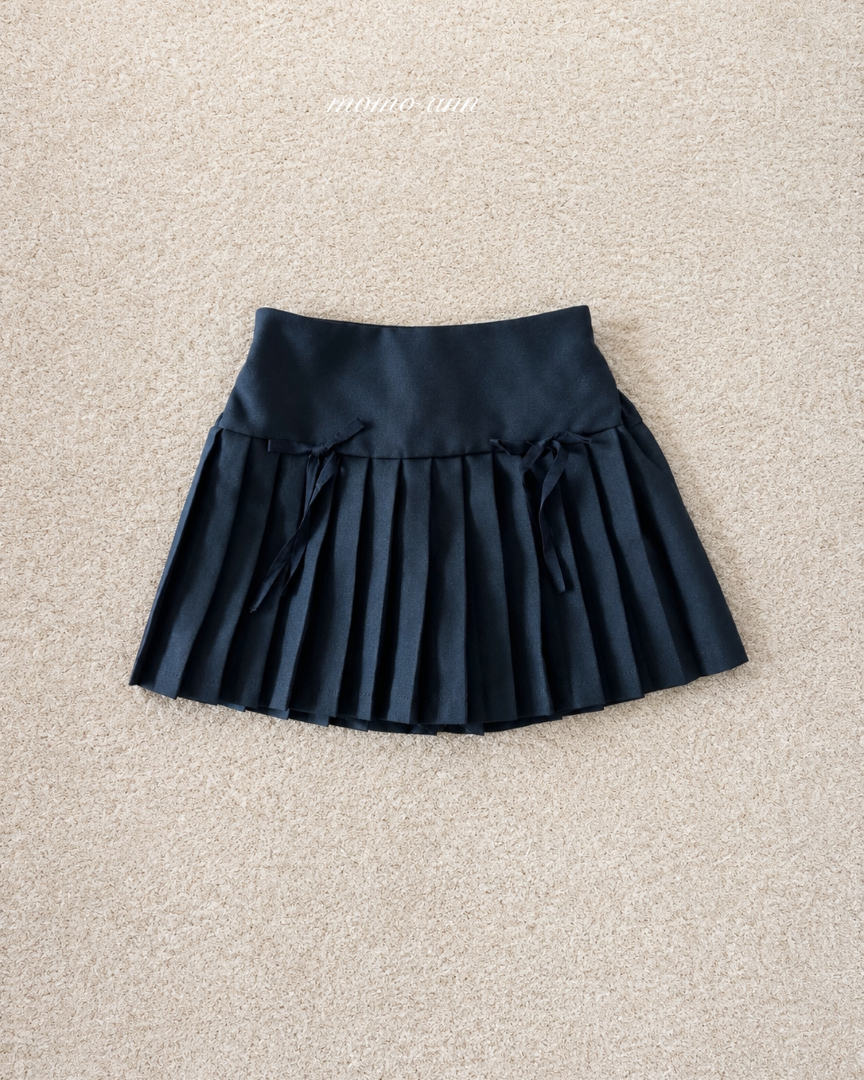 韓國童裝 26秋| MN08 Ribbon Pleated Skirt 短裙 (90-140)