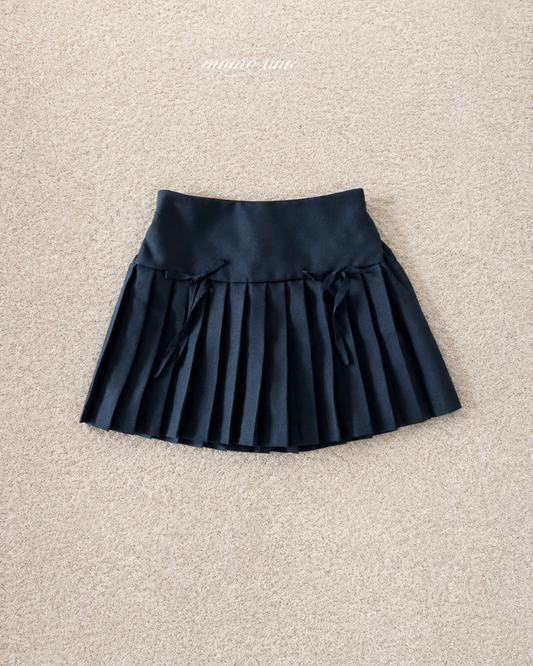 韓國童裝 26秋| MN08 Ribbon Pleated Skirt 短裙 (90-140)