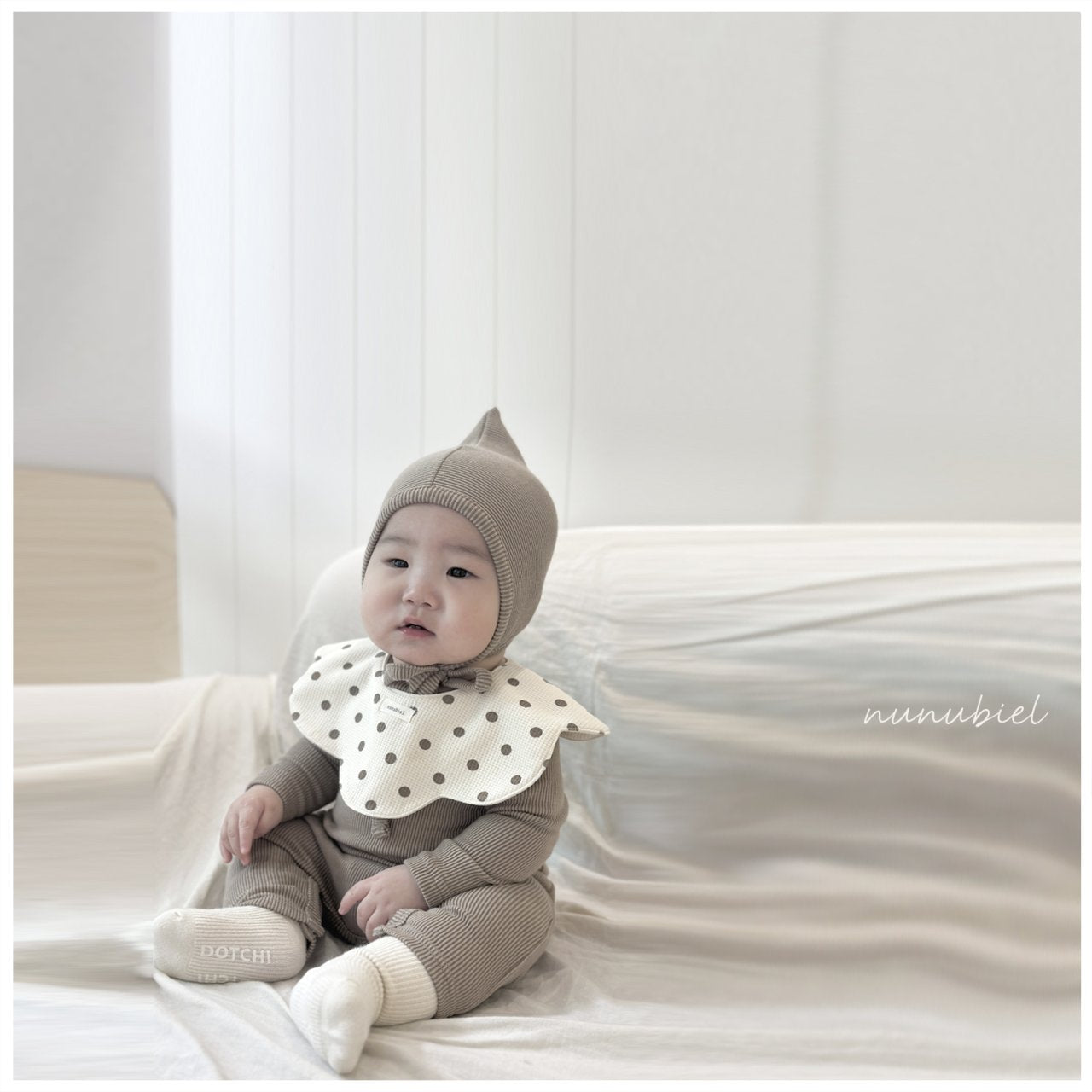 韓國童裝 | 居家服 睡衣 Loze romper & bonnet (Baby) - FLO | FLOWERKKOCH 