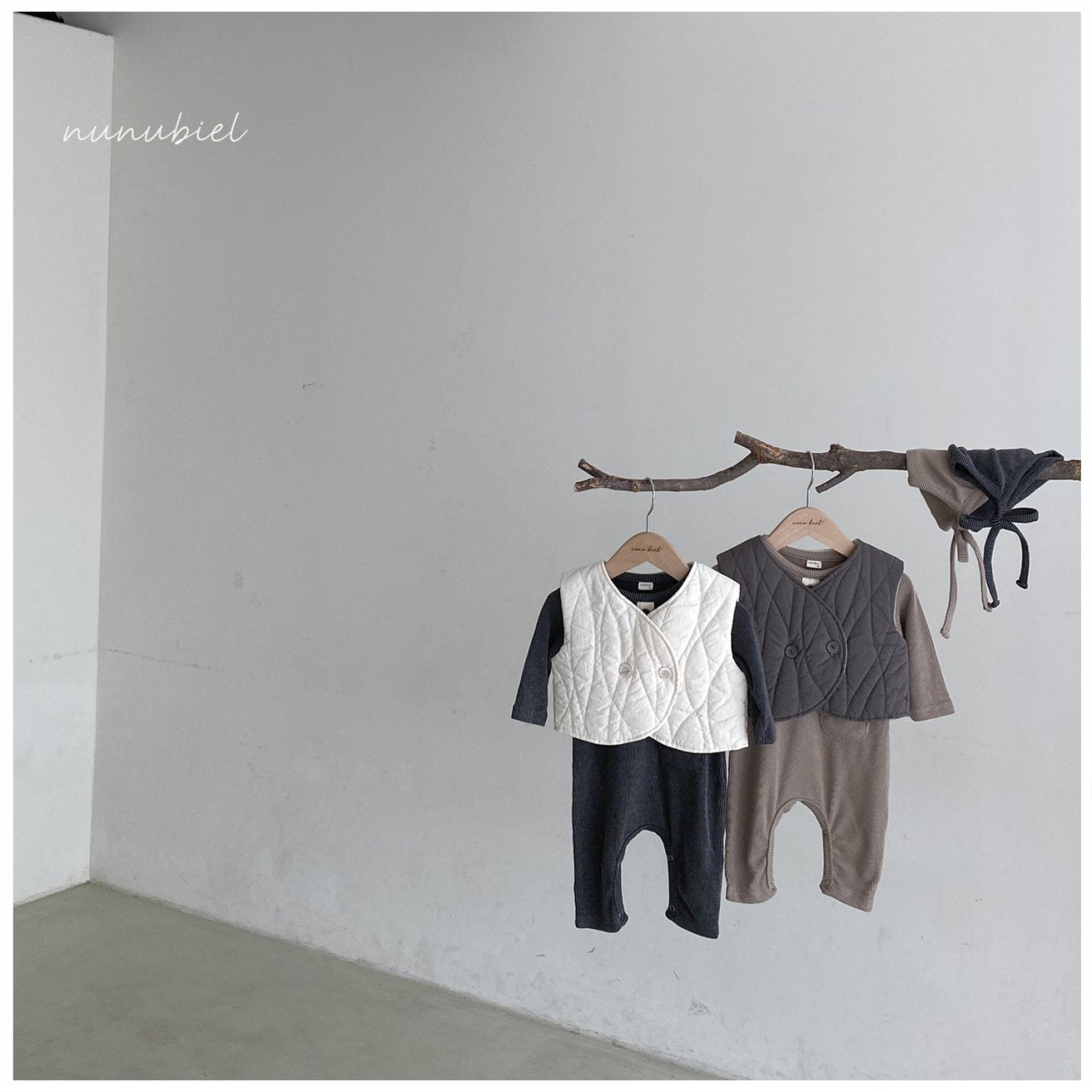 韓國童裝 | 居家服 睡衣 Loze romper & bonnet (Baby) - FLO | FLOWERKKOCH 