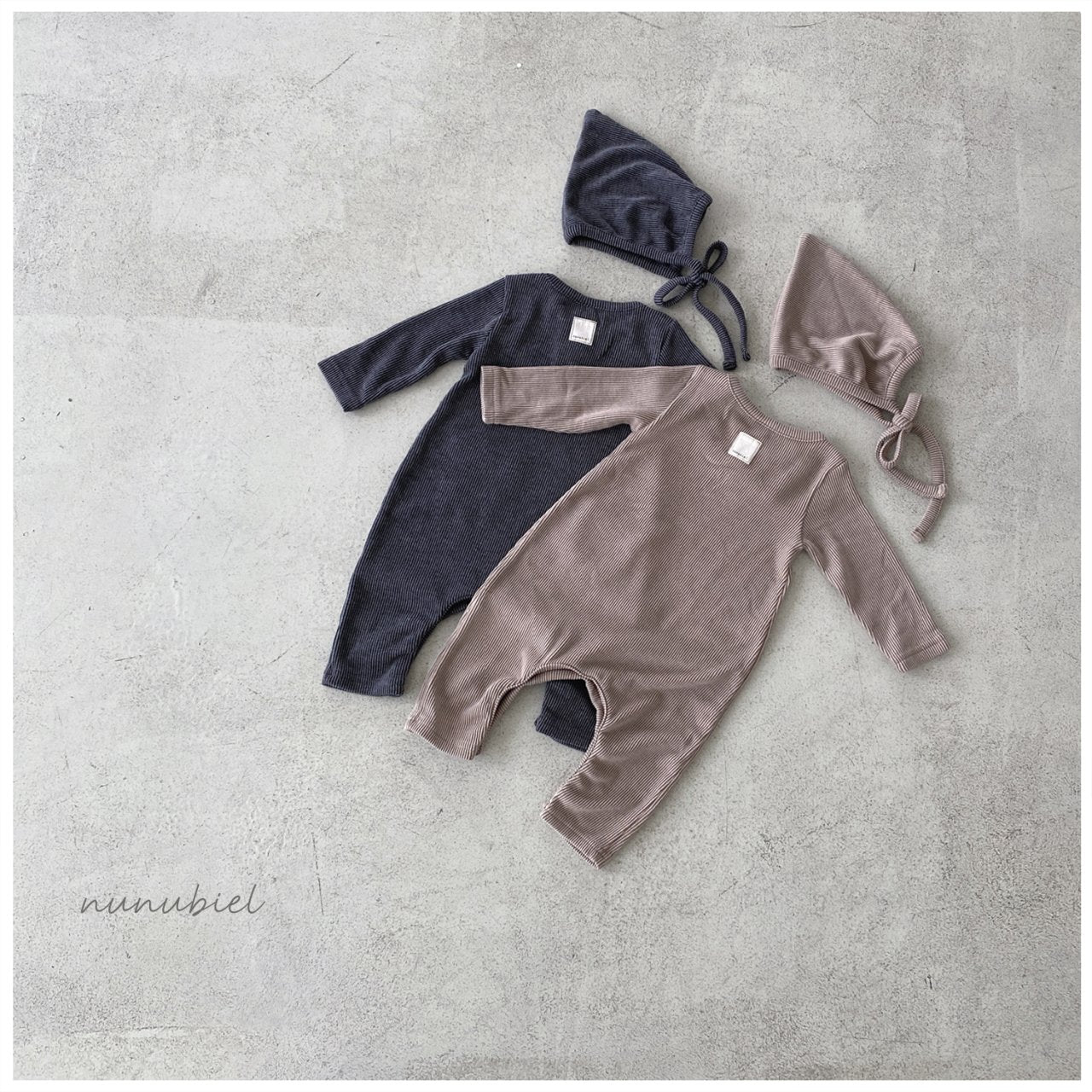 韓國童裝 | 居家服 睡衣 Loze romper & bonnet (Baby) - FLO | FLOWERKKOCH 