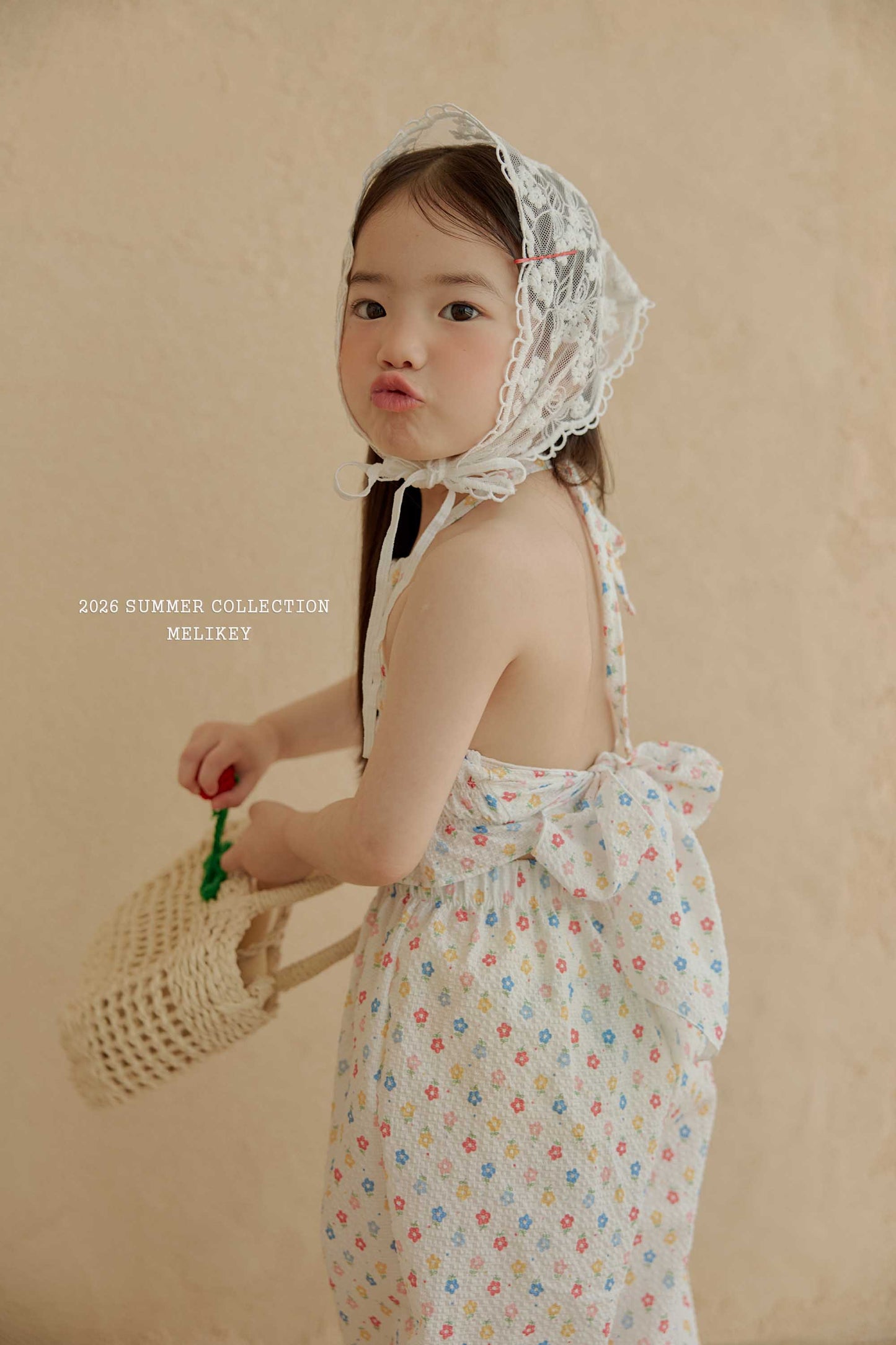 韓國童裝 26夏| ME65 Jelly Flower Frill Set (90-130cm)