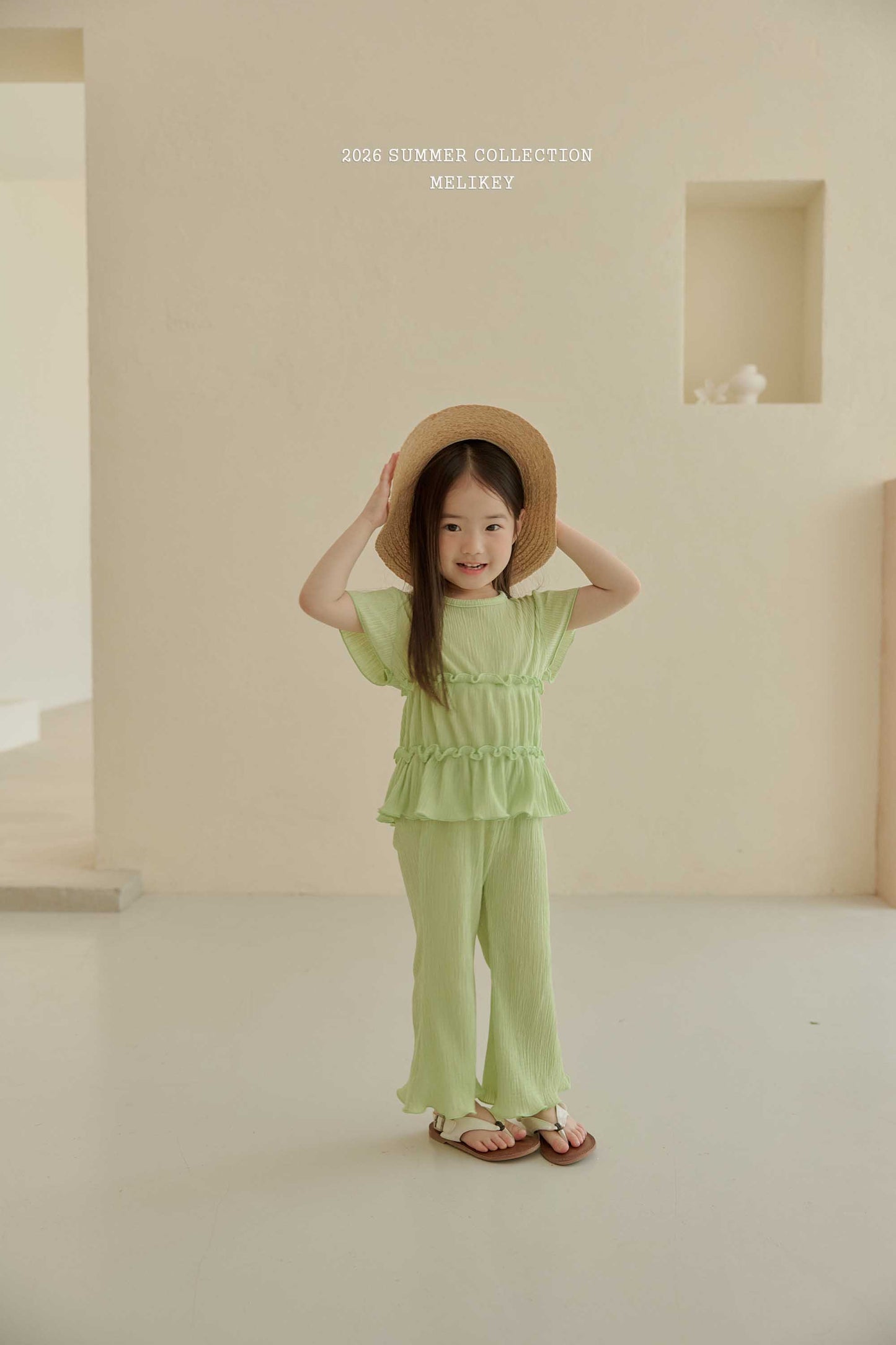 韓國童裝 26夏| ME55 Cancan Pleats SET 層層百褶套裝 (80-140cm)