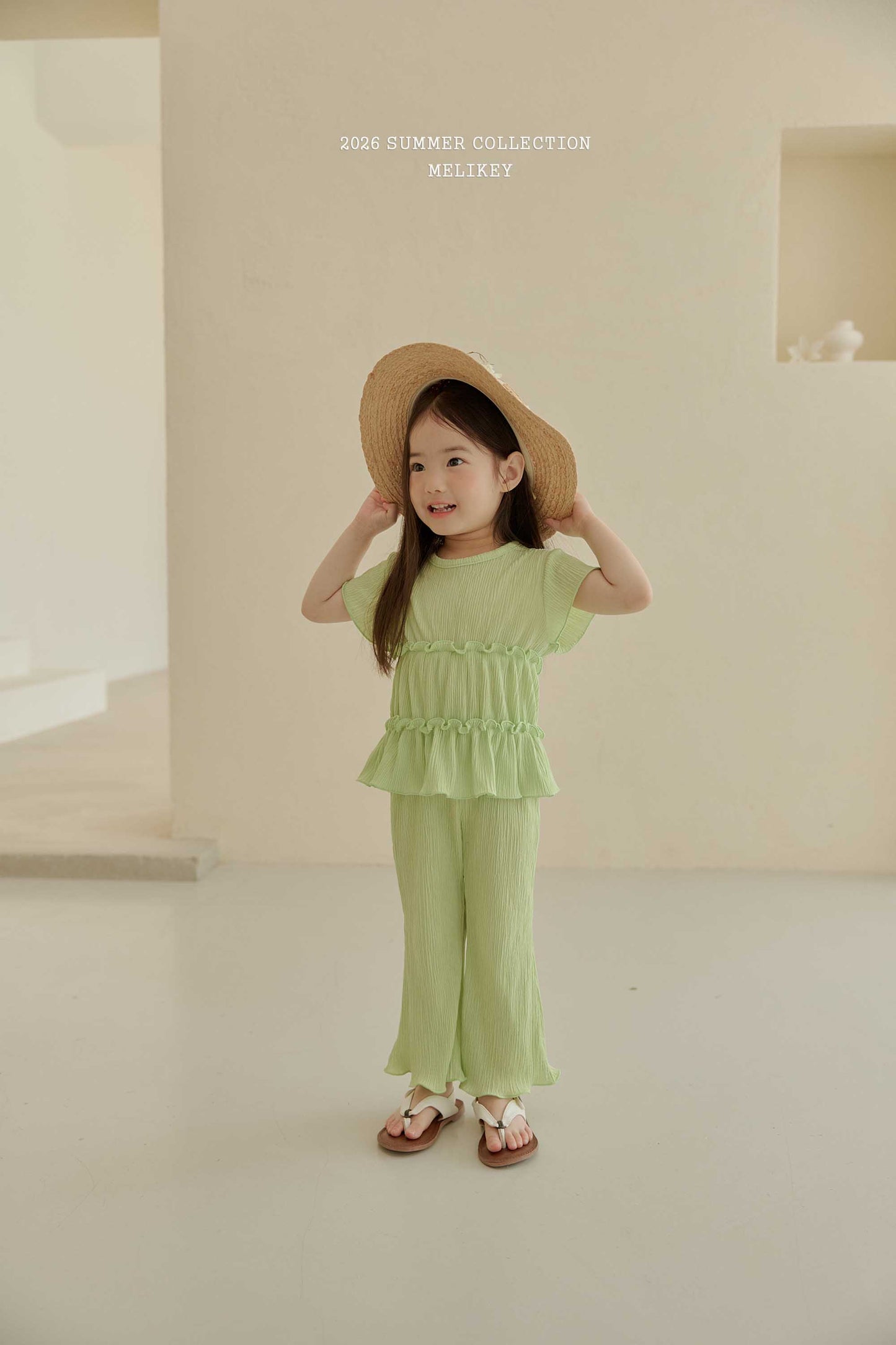 韓國童裝 26夏| ME55 Cancan Pleats SET 層層百褶套裝 (80-140cm)