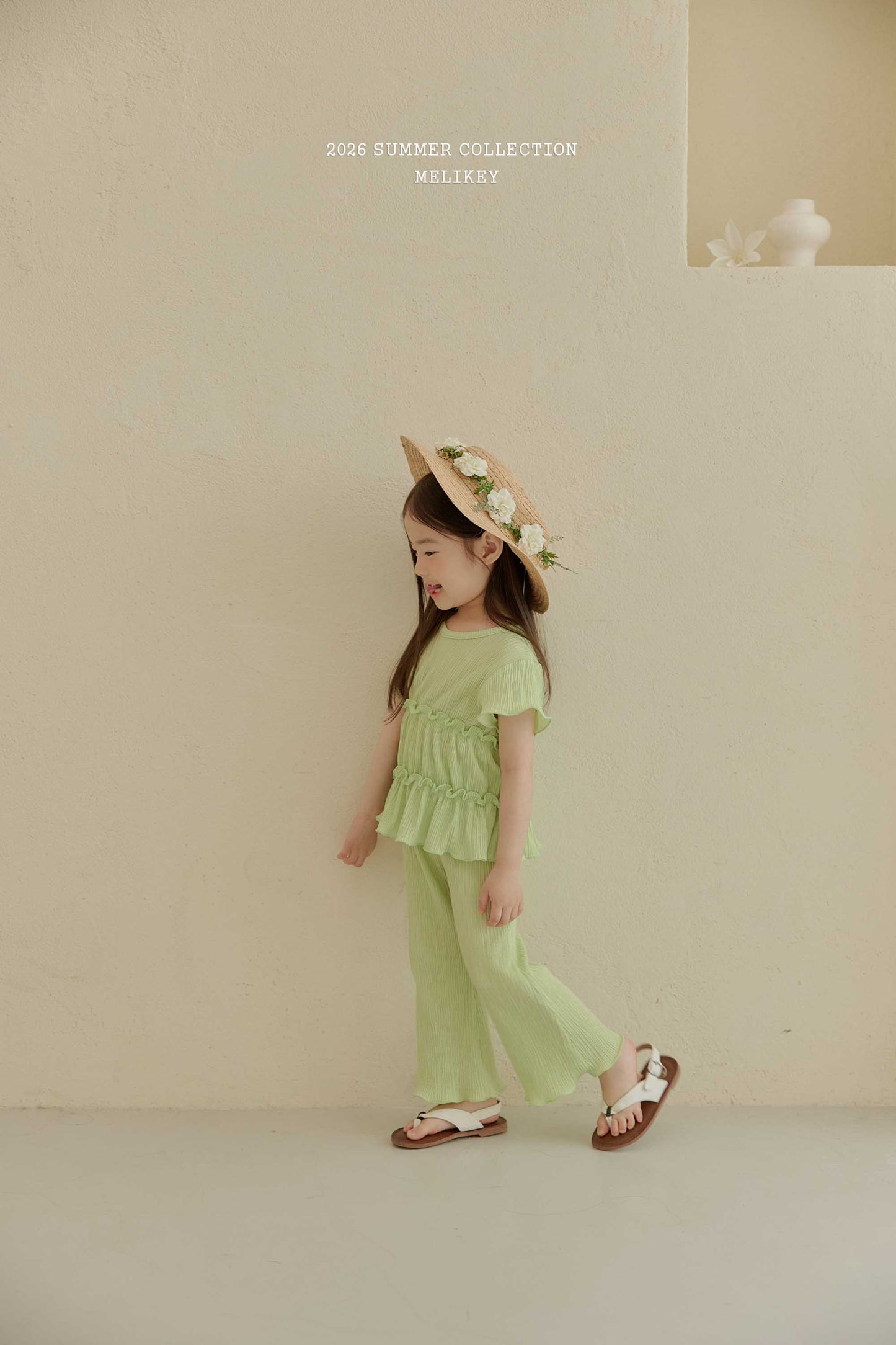 韓國童裝 26夏| ME55 Cancan Pleats SET 層層百褶套裝 (80-140cm)