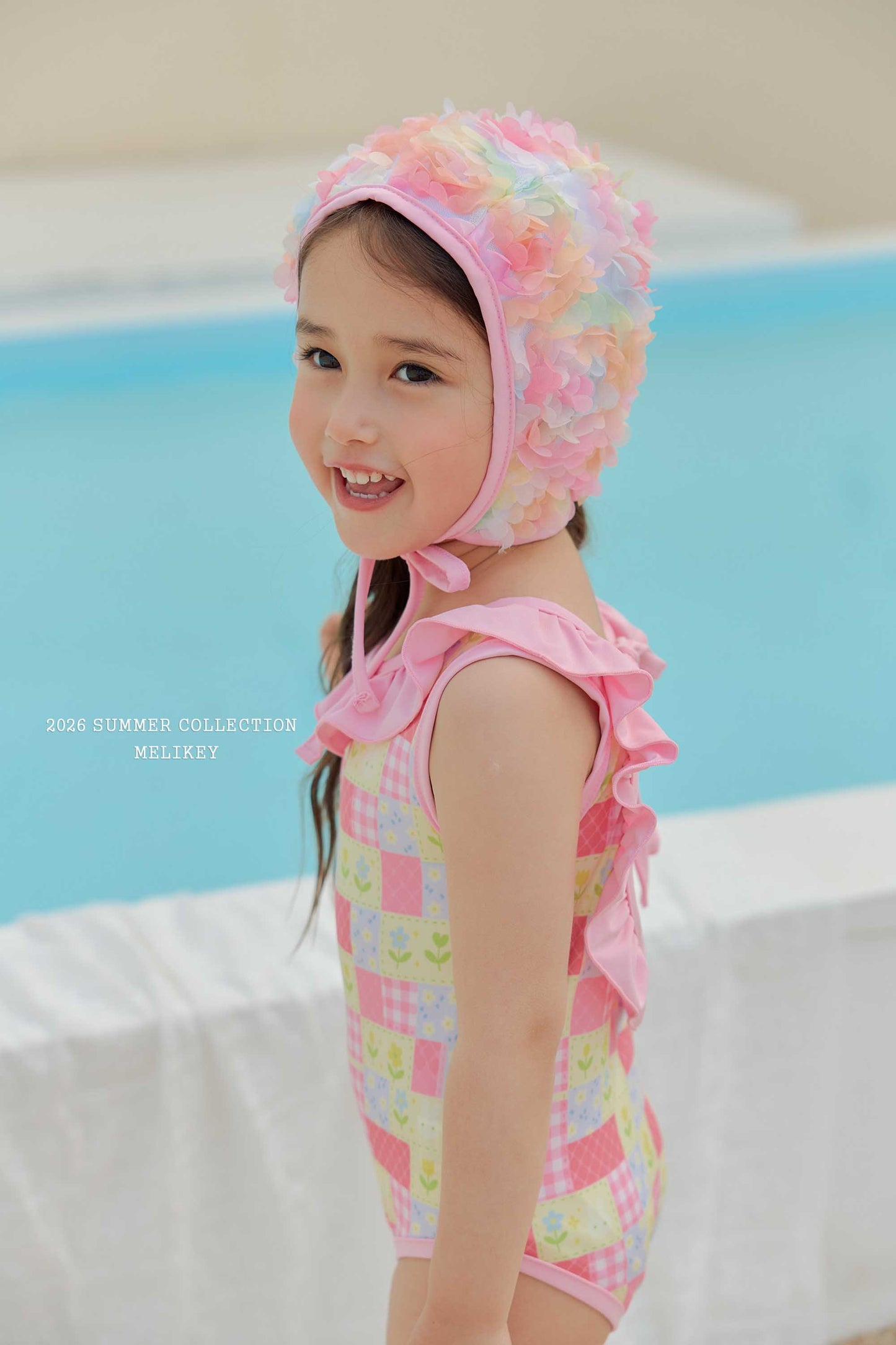 韓國童裝 26夏| ME62 Color Pop Swim Cap 色彩流行泳帽 (FREE)