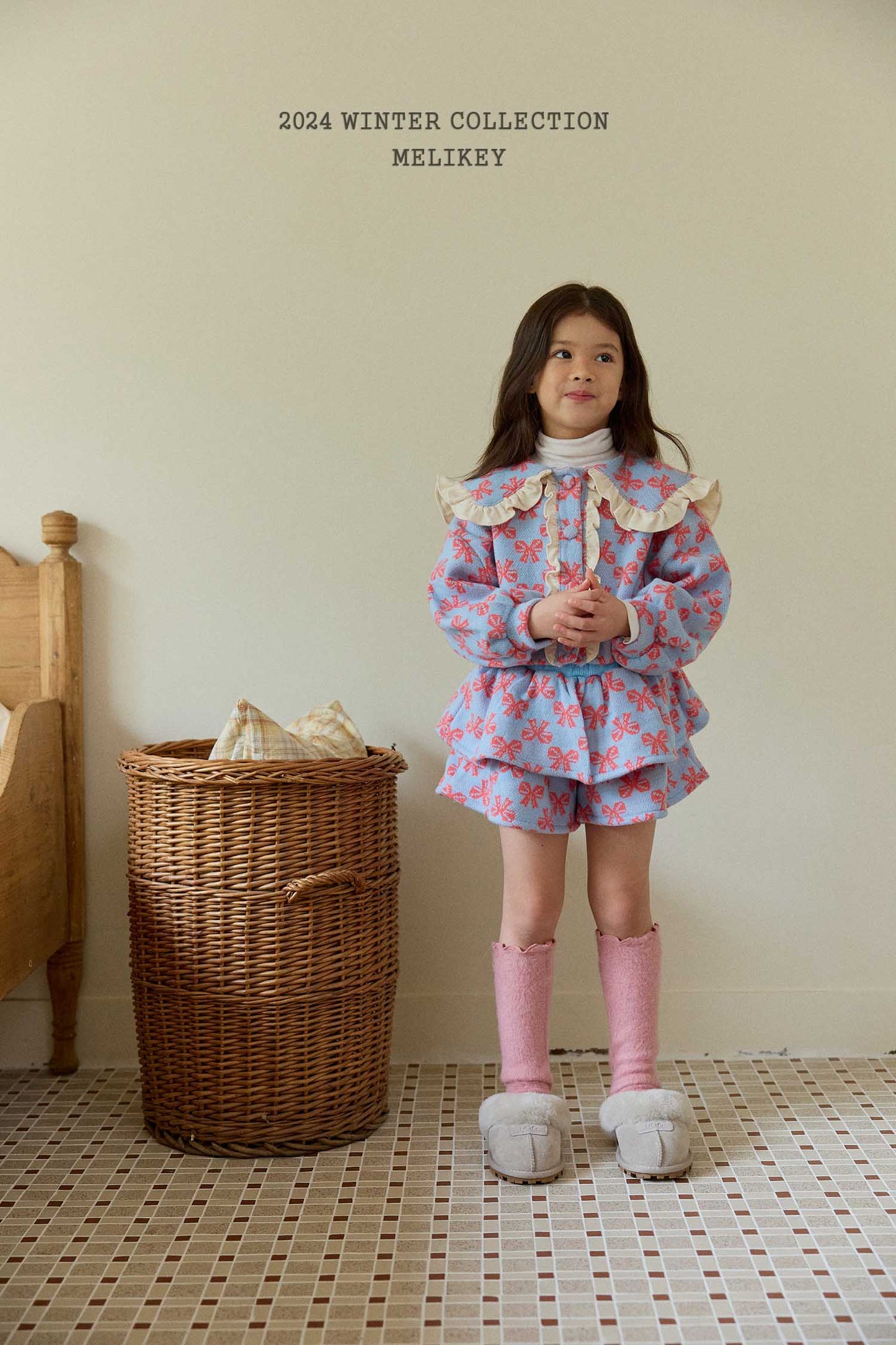 韓國童裝 25秋冬 | ME25450 Classic Ribbon Top