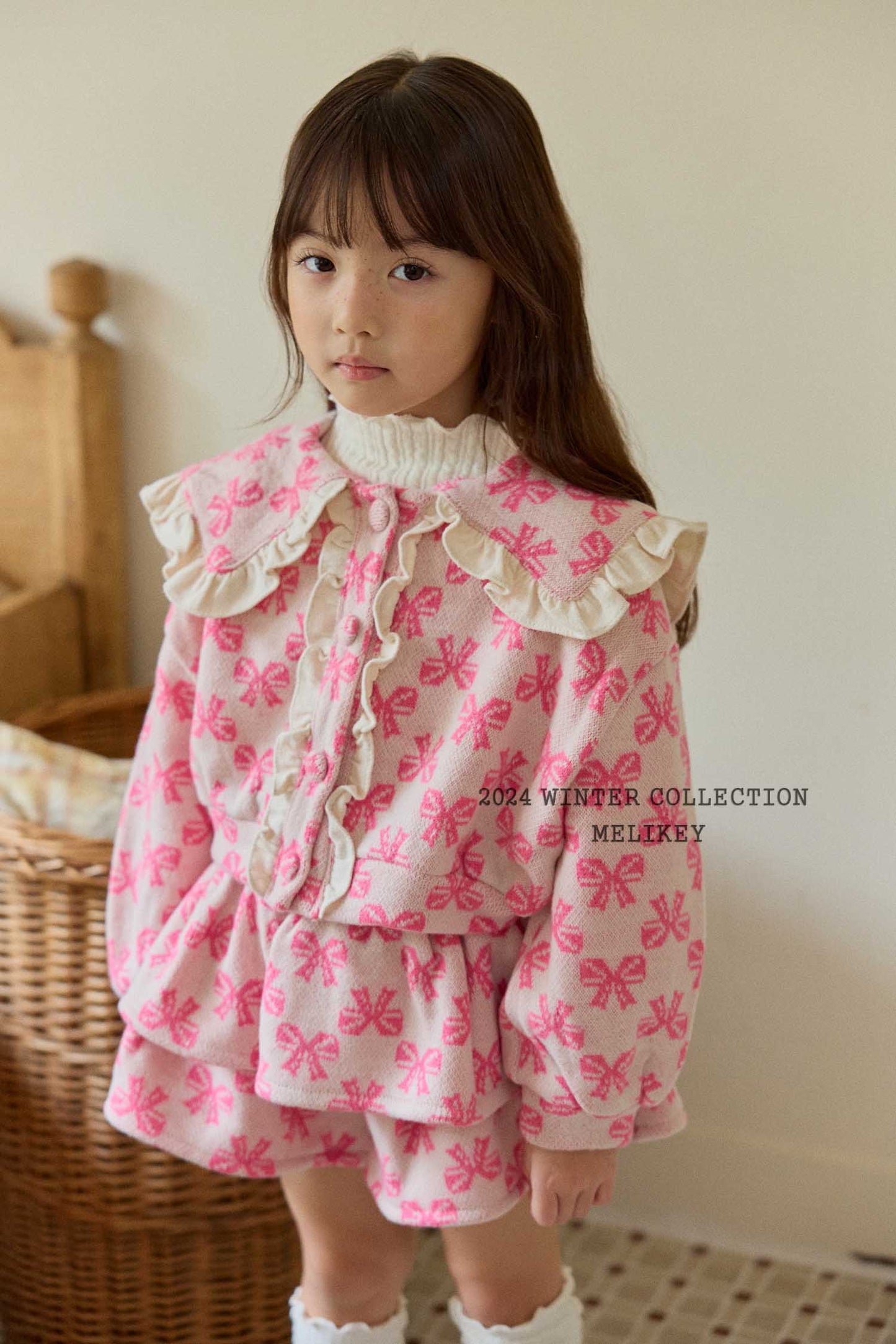 韓國童裝 25秋冬 | ME25450 Classic Ribbon Top