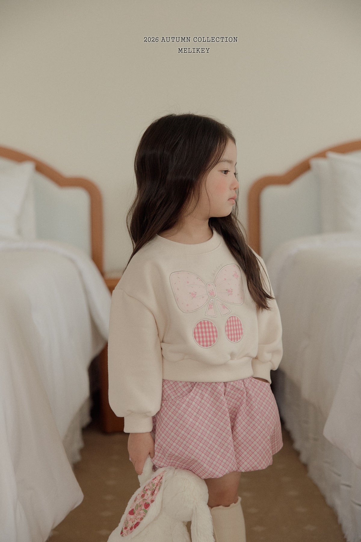 韓國童裝 26秋| ME22 Ribbon Cherry Sweatshirt 衛衣 (80-140)